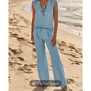 J.Jill Positano Indigo Full-Leg Pants!